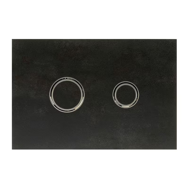 Černo-matné ovládací tlačítko Alca pro nádržky Alcaplast ze série Metal.