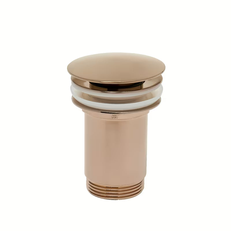 Alca Individual umyvadlová výpust Click/Clack 5/4" s přepadem v matné růžové zlaté