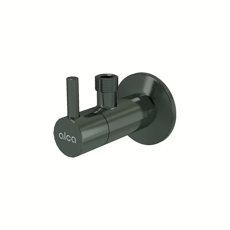 Rohový ventil Alca Individual s filtrem v provedení gun metal lesk pro montáž na omítku