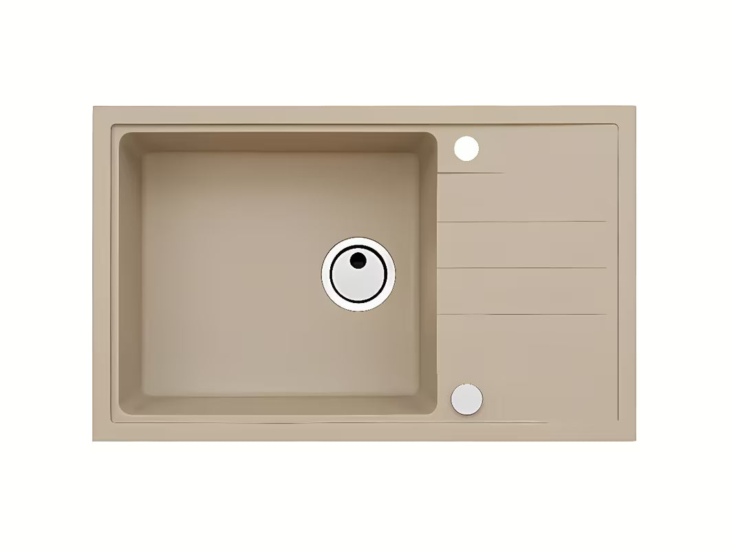 Granitový kuchyňský dřez Alveus Intermezzo 130 s odkapem v barvě beige