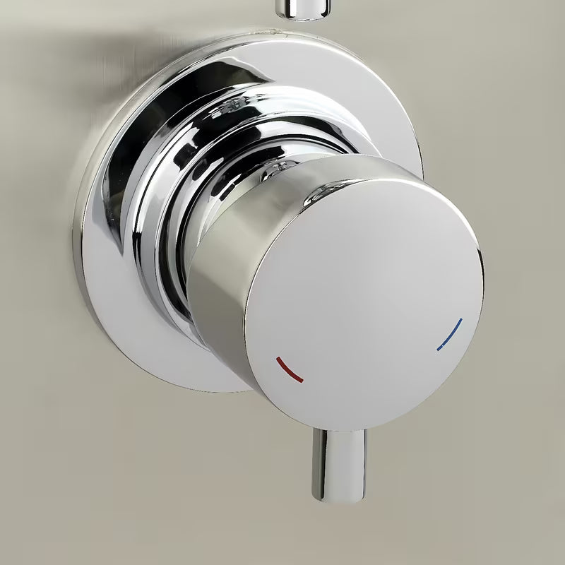 Sprchový panel Anima Primeshower s pákovou baterií, horní dešťovou sprchou, ruční sprchou a masážními tryskami.