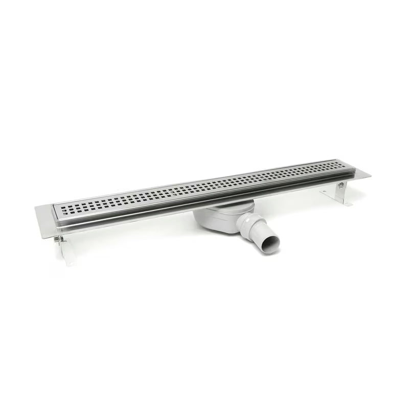Sprchový žlab Anima 70 cm v provedení chrome s roštem 65 cm a sifonem DN40