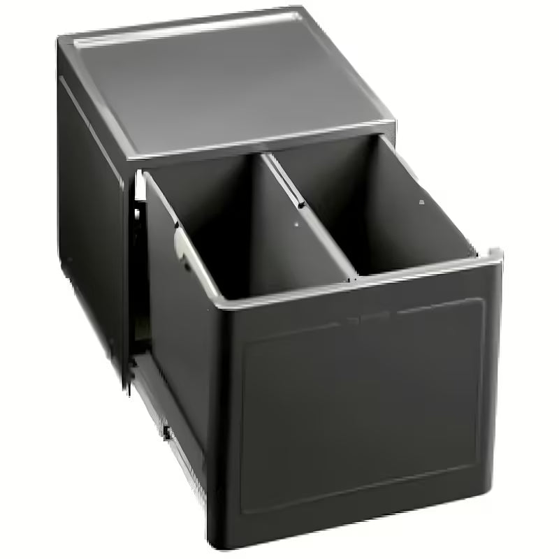 Šedý odpadkový koš Blanco sorter pro kuchyňskou skříňku se snadnou montáží