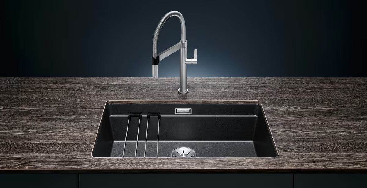 Granitový kuchyňský dřez Blanco Etagon 700 U pro spodní montáž v barvě bílá soft