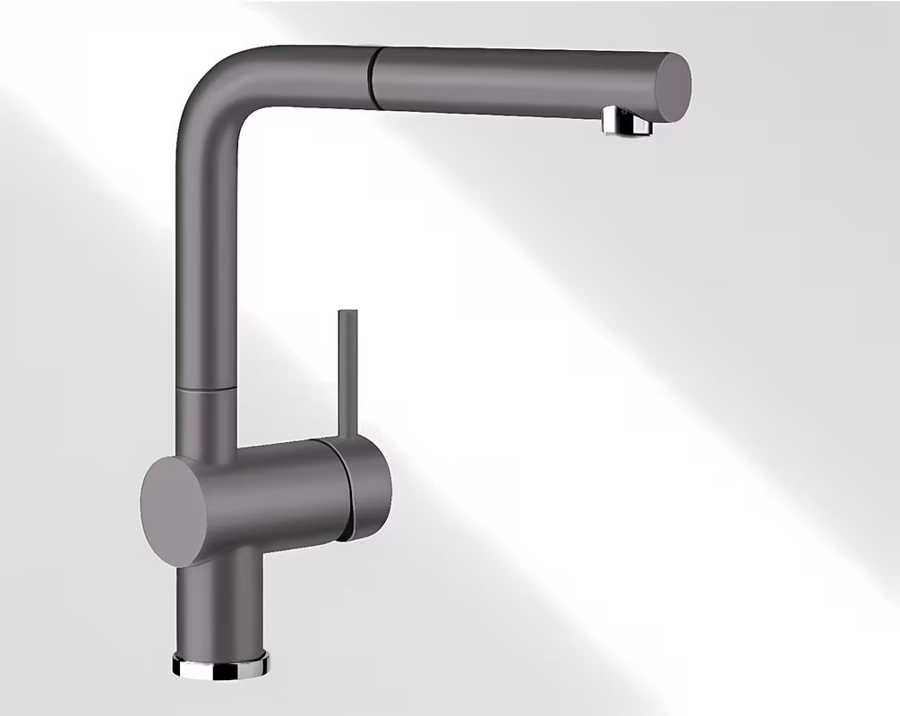 Blanco Linus - S dřezová baterie s výsuvnou sprchou v barvě šedá skála, Silgranit-look