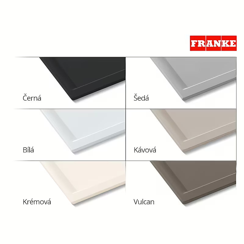 Černý kuchyňský jednodřez Franke SID 110-50 z materiálu Tectonite pro spodní montáž pod desku