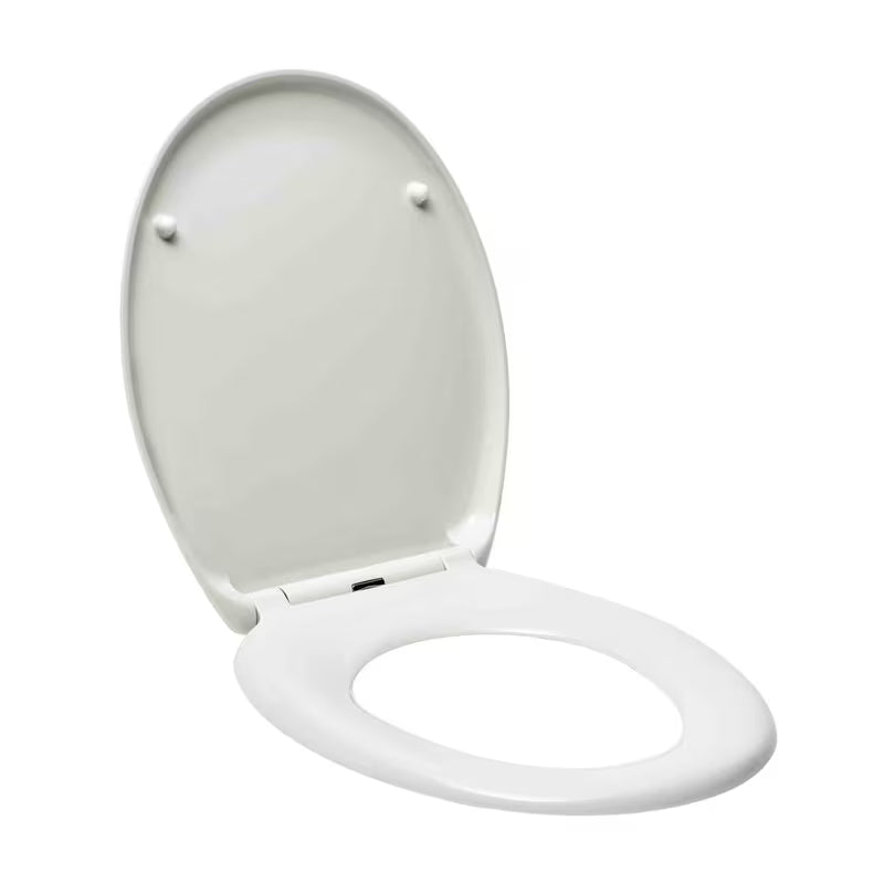 Bílé univerzální WC sedátko Glacera Easy z duroplastu se SoftClose a uchycením EasyLock