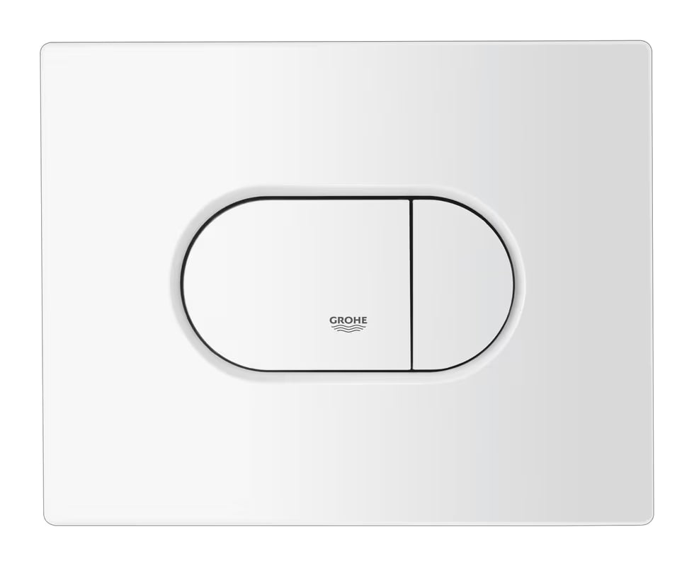 Bílé ovládací tlačítko Grohe Arena Cosmopolitan pro 2-činné splachování a funkci start/stop