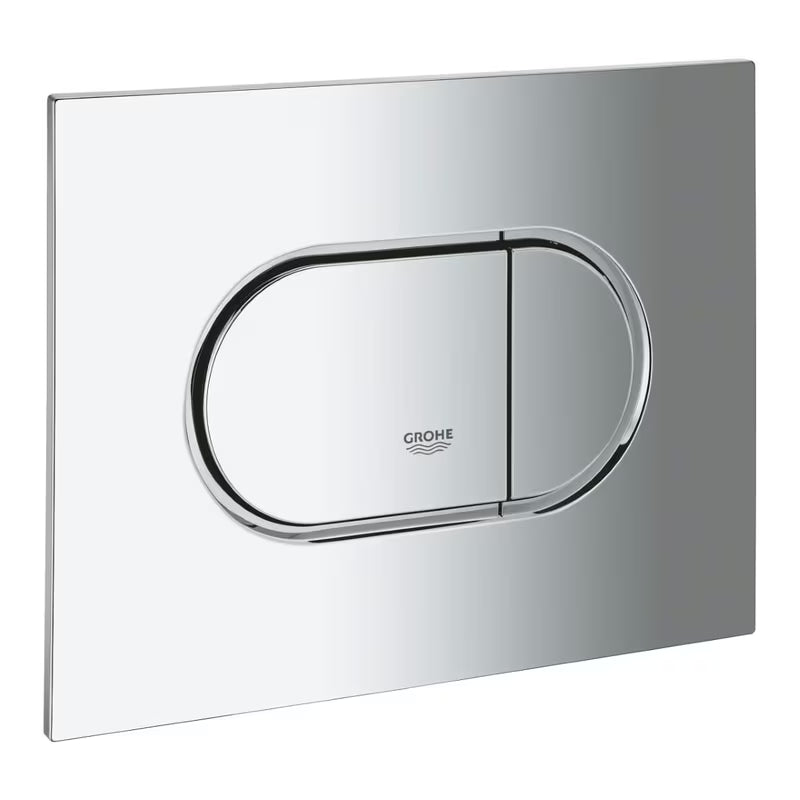 Chromové ovládací tlačítko Grohe Arena Cosmopolitan S pro ovládání splachování