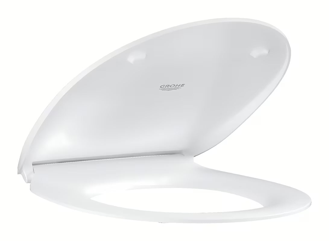 WC sedátko Grohe Bau Ceramic z duroplastu v barvě alpine-white se SoftClose a EasyLock