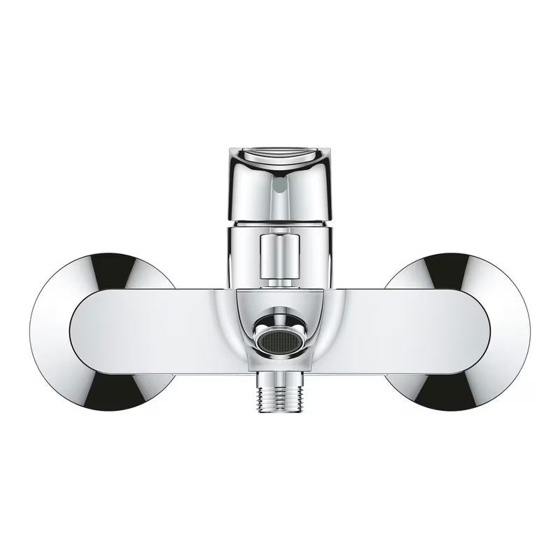 Páková nástěnná vanová baterie Grohe BauLoop v chromovém provedení bez sprchového setu.