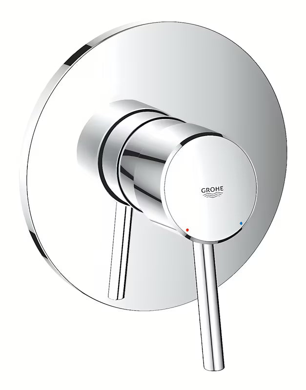 Podomítková páková sprchová baterie Grohe Concetto New v chromovém provedení s minimalistickým panelem