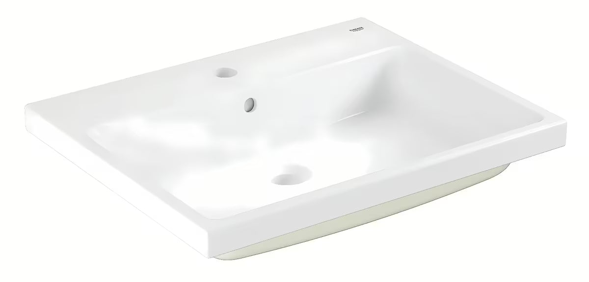 Vestavné zápustné umyvadlo Grohe Cube Ceramic na desku v barvě alpine white