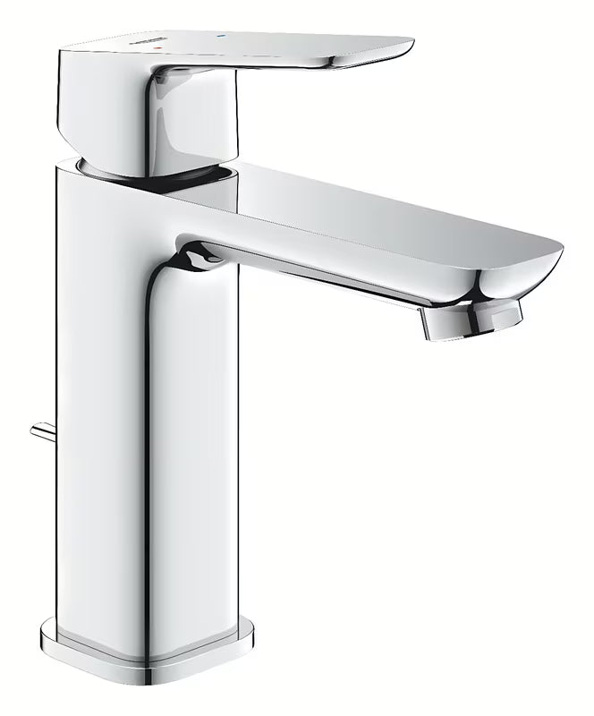Kromirana miješalica za bide Grohe Cubeo za stojeću montažu s metalnom ručicom
