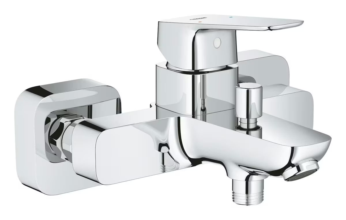 Grohe Cubeo páková nástěnná vanová baterie v chromovém provedení s přepínačem vana sprcha