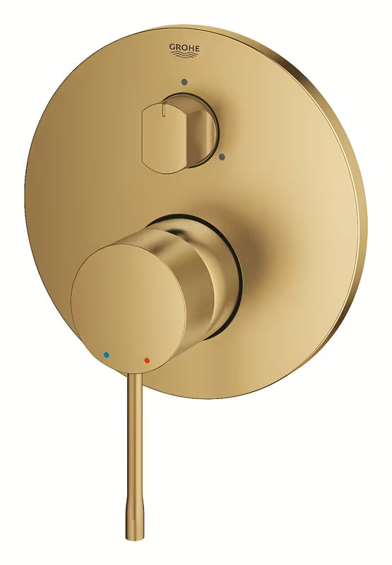 Grohe Essence podometna pršna in armatura za kad v izvedbi Cool Sunrise brushed z mat površino