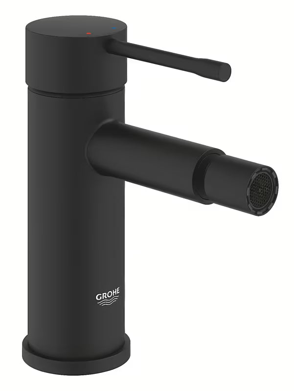 Bidetová páková baterie Grohe Essence v barvě phantom black s kloubovým perlátorem