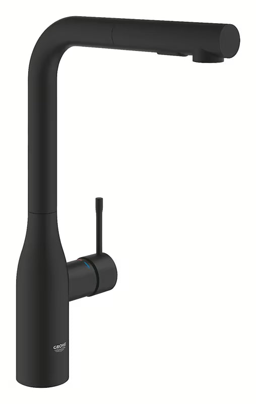 Grohe Essence dřezová baterie s vytahovací sprškou v matném provedení phantom black