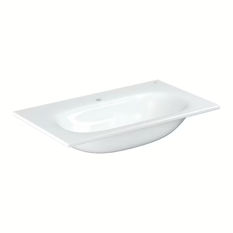 Závěsné vestavné umyvadlo Grohe Essence Ceramic 800x460 mm v bílé keramice Alpine White.