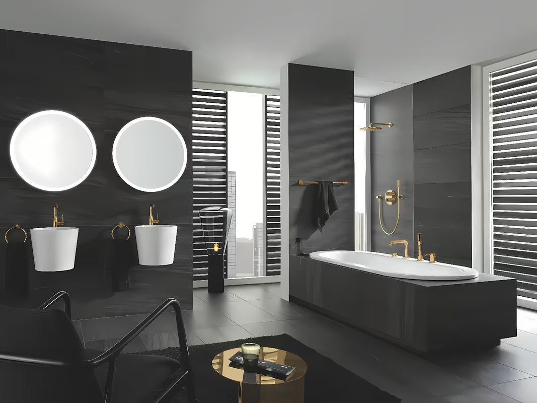 Vanová baterie Grohe Essence New s ruční sprchou v povrchové úpravě Cool Sunrise