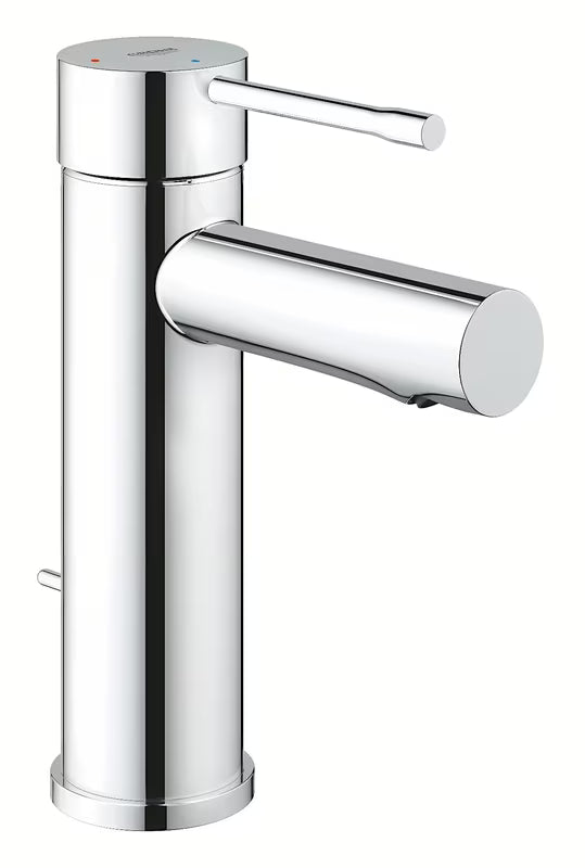 Chromová umyvadlová páková baterie Grohe Essence New s výpustí a úspornými technologiemi.