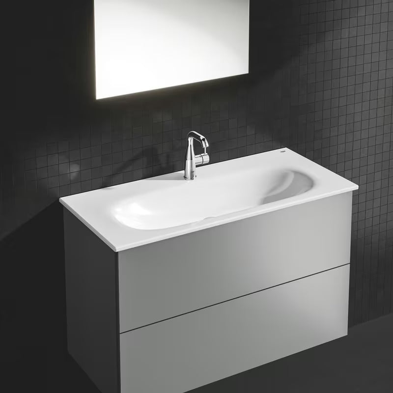 Chromová umyvadlová baterie Grohe Essence New s výpustí a otočnou výtokovou trubicí