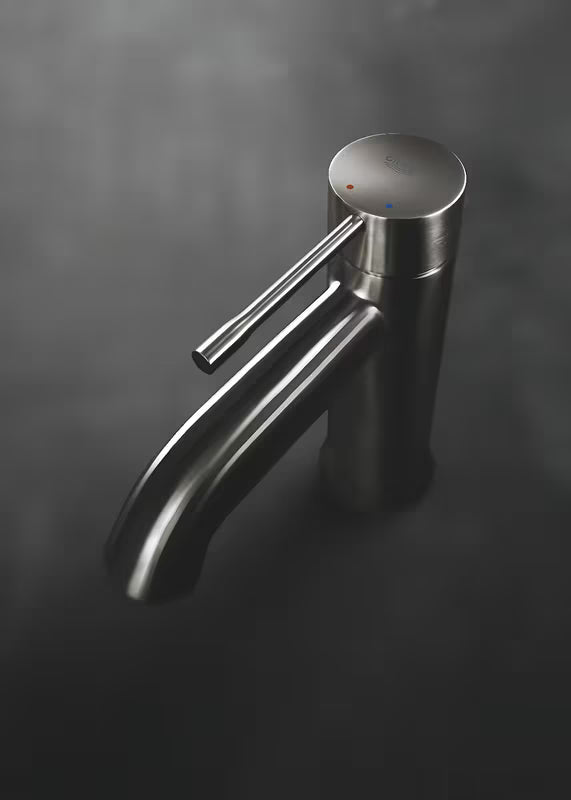 Grohe Essence New páková umyvadlová baterie s vysokou výpustí v povrchu brushed hard graphite