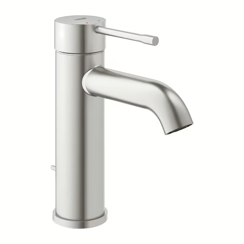 Umyvadlová páková baterie Grohe Essence New s vysokou výpustí a povrchem supersteel.