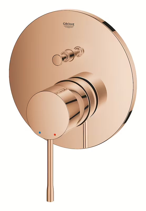 Podomítková sprchová a vanová baterie Grohe Essence New v provedení warm sunset s 2směrným přepínačem