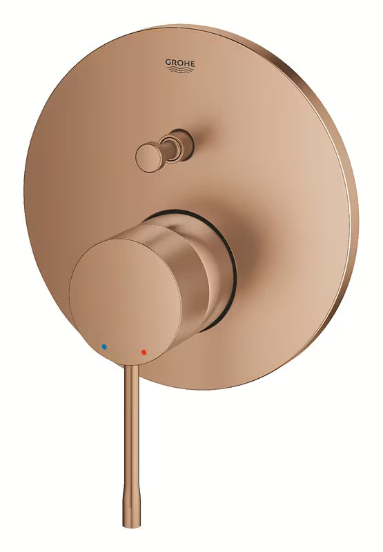 Grohe Essence New podomítková sprchová baterie v provedení Brushed Warm Sunset s 2směrným přepínačem