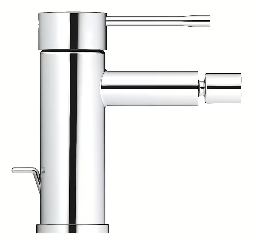 Chromová páková bidetová baterie Grohe Essence New s výpustí a kloubovým perlátorem