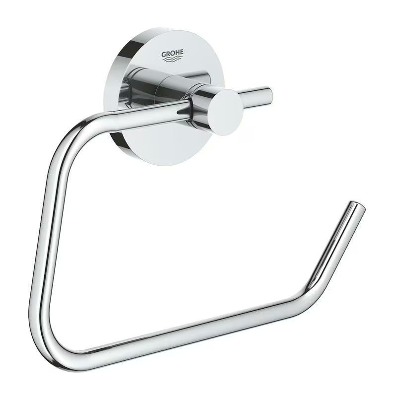 Chromový držák toaletního papíru Grohe Essentials bez krytu se skrytým upevněním
