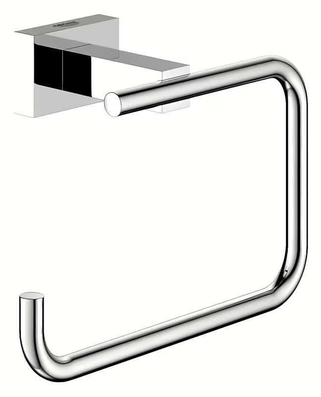 Chromový držák toaletního papíru Grohe Essentials Cube bez krytu se skrytým upevněním