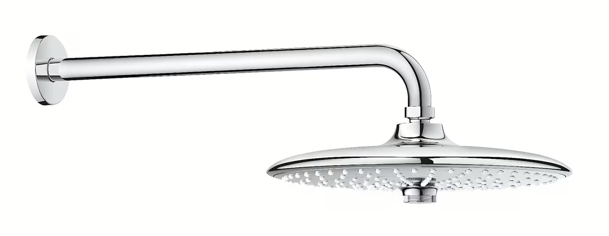 Chromová hlavová sprcha Grohe Euphoria 260 SmartControl se třemi režimy proudu a sprchovým ramenem