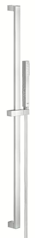 Sprchový set Grohe Euphoria Cube v chromovém provedení s ruční sprchou, tyčí a hadicí