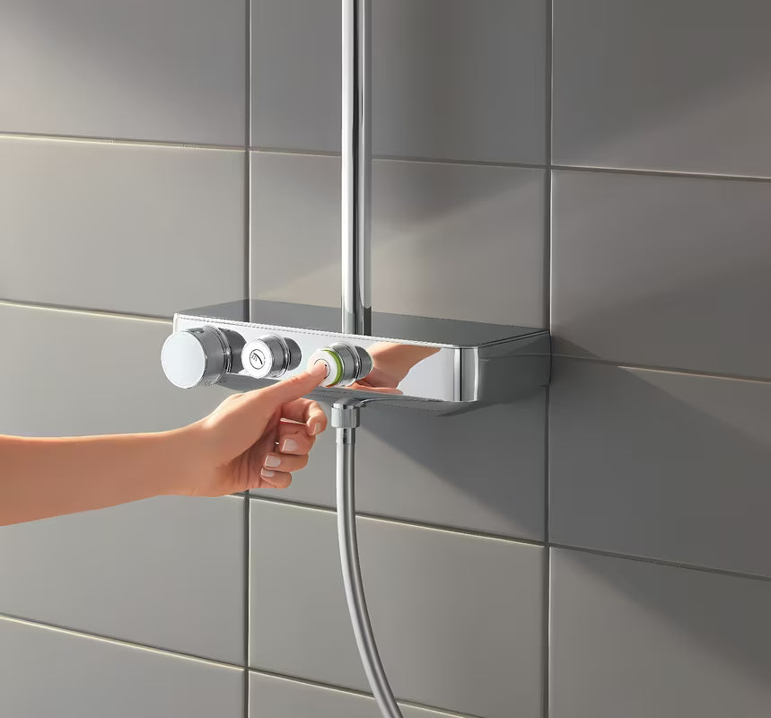 Sprchový systém Grohe Euphoria SmartControl System v chromu s termostatickou baterií, hlavovou a ruční sprchou
