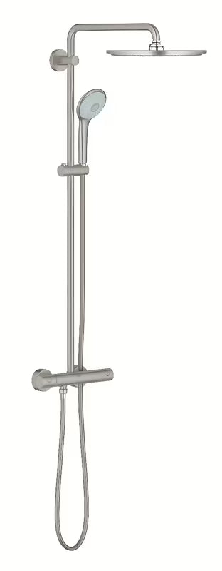 Grohe Euphoria System termostatický sprchový systém SuperSteel s hlavovou sprchou 310 mm a ruční sprchou
