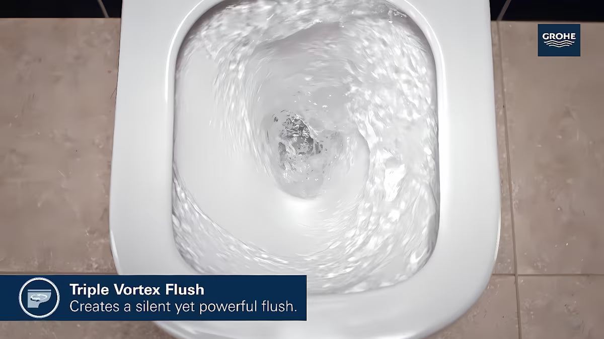 Kompaktní závěsné WC Grohe Euro Ceramic v bílé barvě Alpine White s rimless konstrukcí