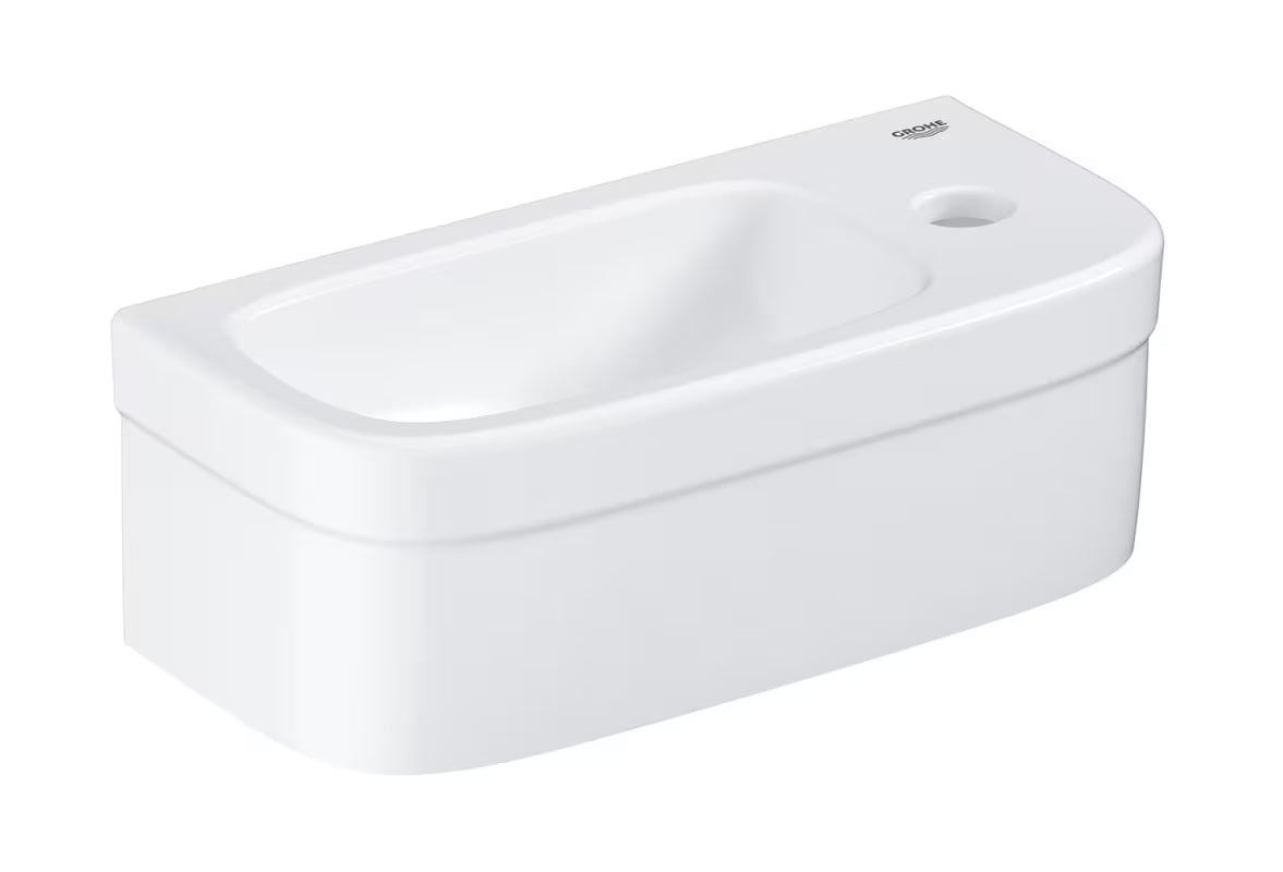 Závěsné umývátko Grohe Euro Ceramic 370x180 mm z bílé keramiky s otvorem na baterii
