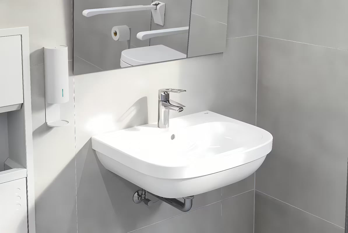 Závěsné umyvadlo Grohe Euro Ceramic 60 v alpské bílé s přepadem a otvorem pro baterii