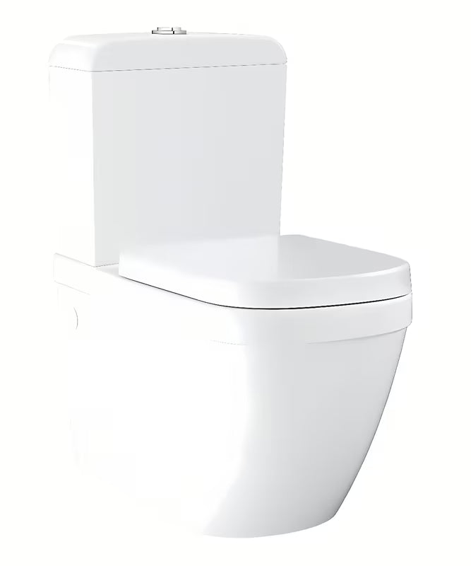 Podlahové WC kombi Grohe Euro Ceramic v bílé barvě se sedátkem SoftClose a nádržkou