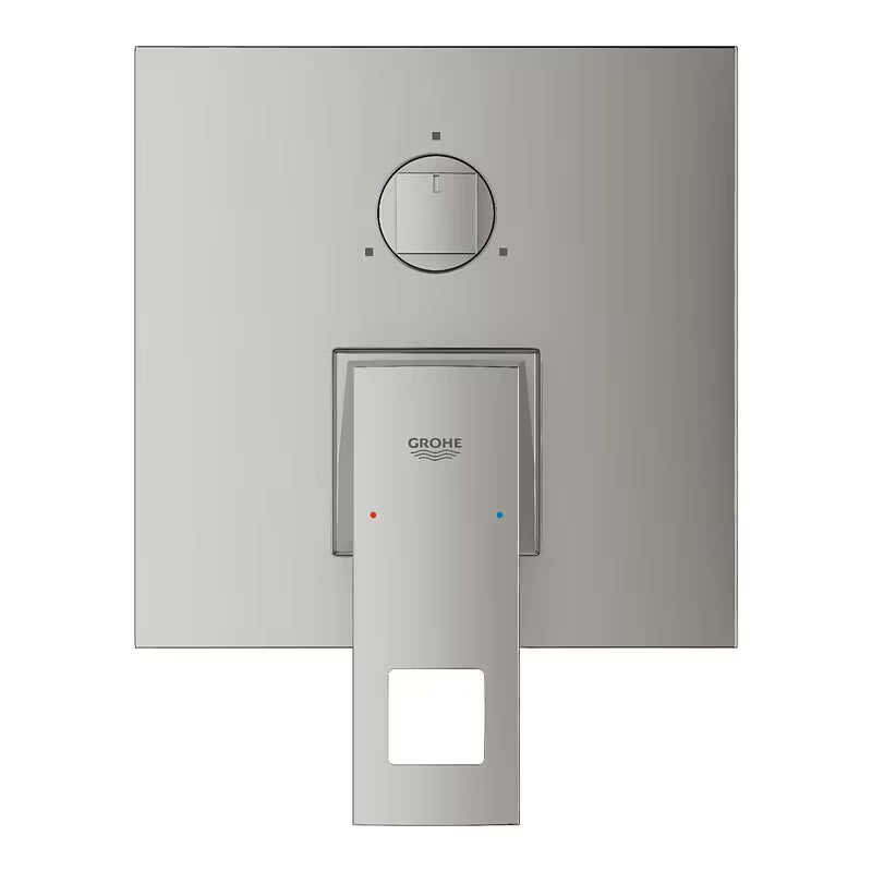 Podomítková sprchová a vanová baterie Grohe Eurocube supersteel s pákou a 3směrným přepínačem