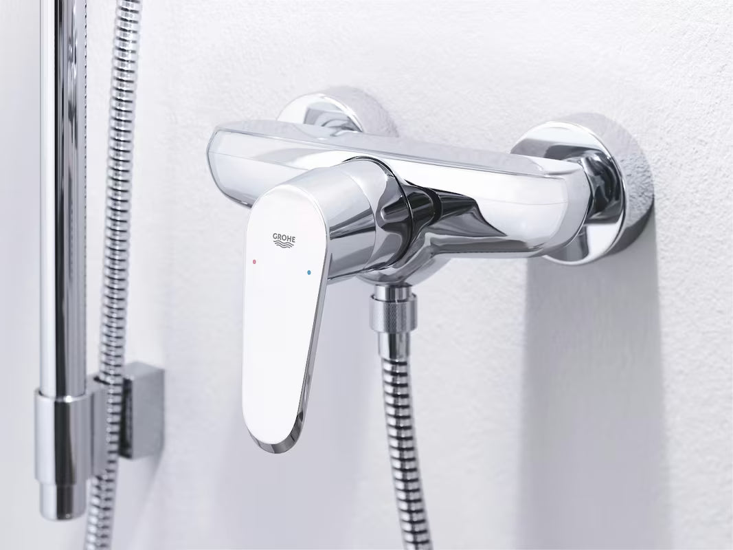 Chromová páková nástěnná sprchová baterie Grohe Eurodisc Cosmopolitan s technologií Grohe SilkMove