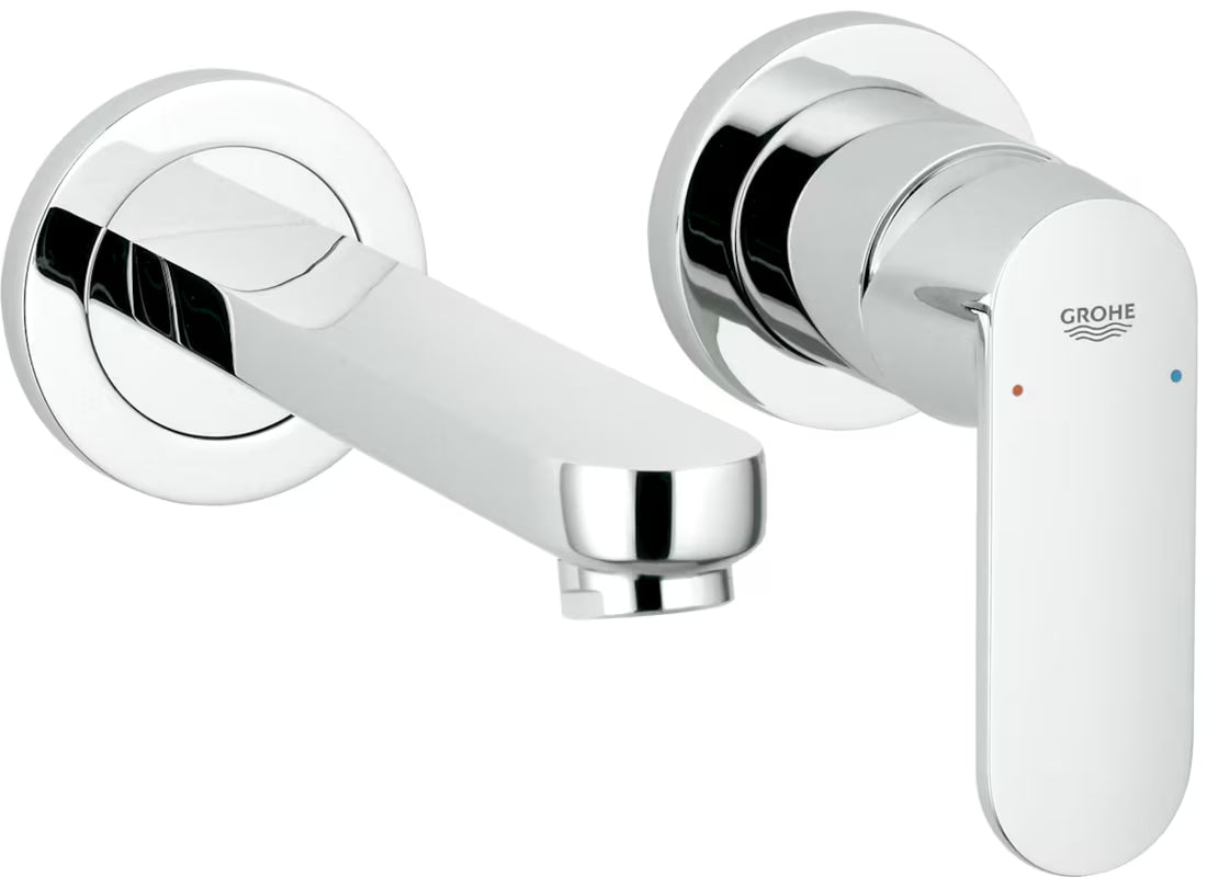 Kromirana podometna armatura za umivalnik Grohe Eurosmart Cosmopolitan pro za stensko montažo