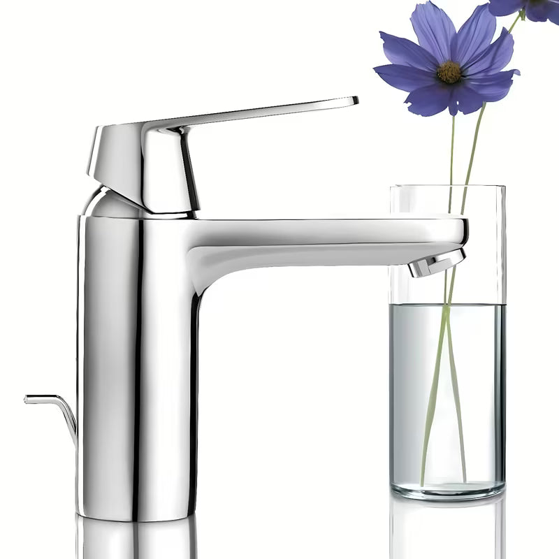 Chromová umyvadlová baterie Grohe Eurosmart Cosmopolitan s pákovým ovládáním a výpustí