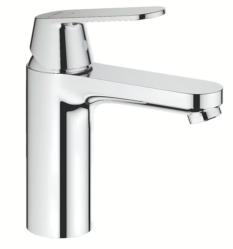 Chromo spalvos praustuvo maišytuvas Grohe Eurosmart Cosmopolitan su lygiu korpusu be praustuvo dugno vožtuvas