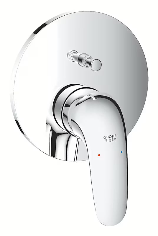 Podomítková sprchová/vanová baterie Grohe Eurostyle Solid v chromovém provedení s pákou a 2směrným přepínačem.