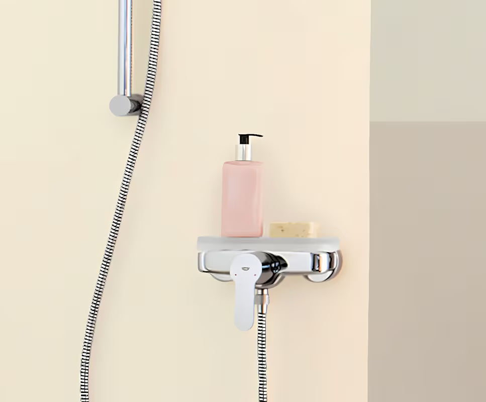 Chromová nástěnná páková sprchová baterie Grohe Eurostyle Cosmopolitan s technologií Grohe SilkMove