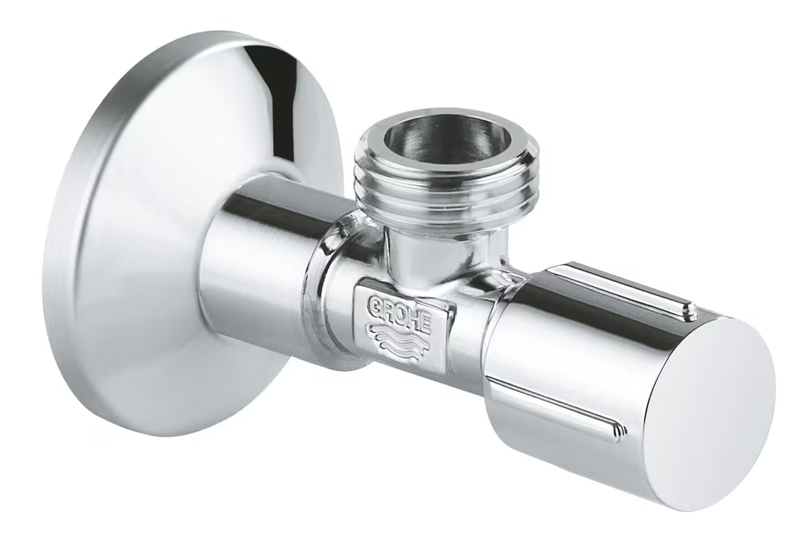 Rohový ventil Grohe Universal s kovovou rukojetí a rozetou, DN 15