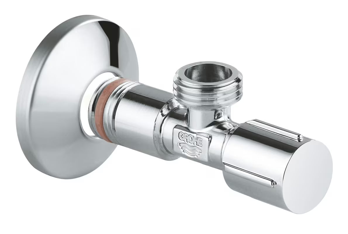Rohový ventil Grohe Universal s kovovou rukojetí a rozetou, DN 15